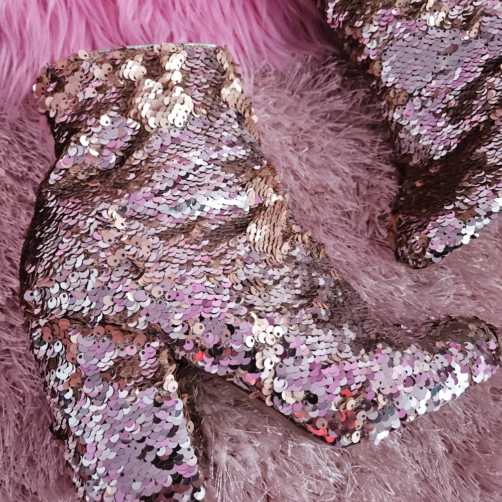 Sequin Ankle Boots
